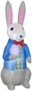 Dapper Easter Bunny Holding Egg Inflatable